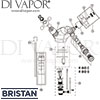 Bristan Regency Bidet Mixer Pop-Up Waste Gold Spares